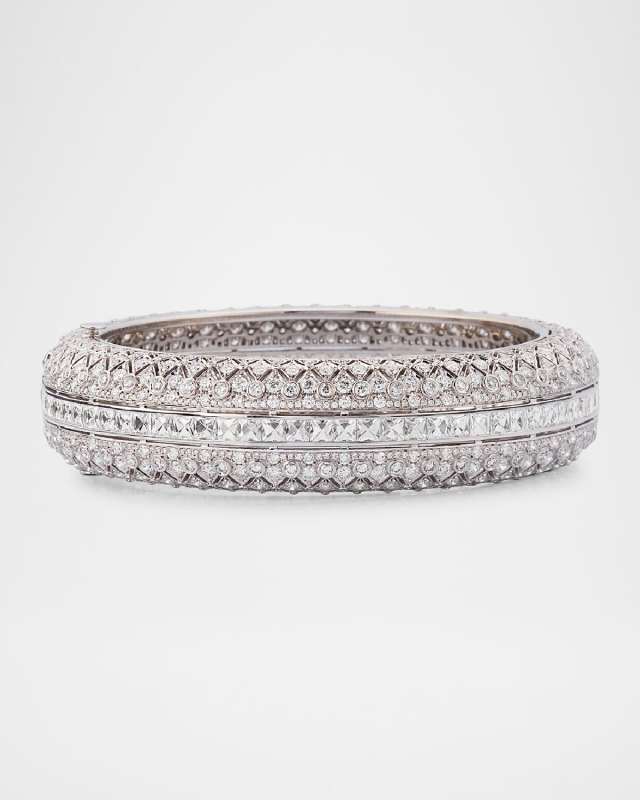Cicada 18K White Gold Diamond Bracelet